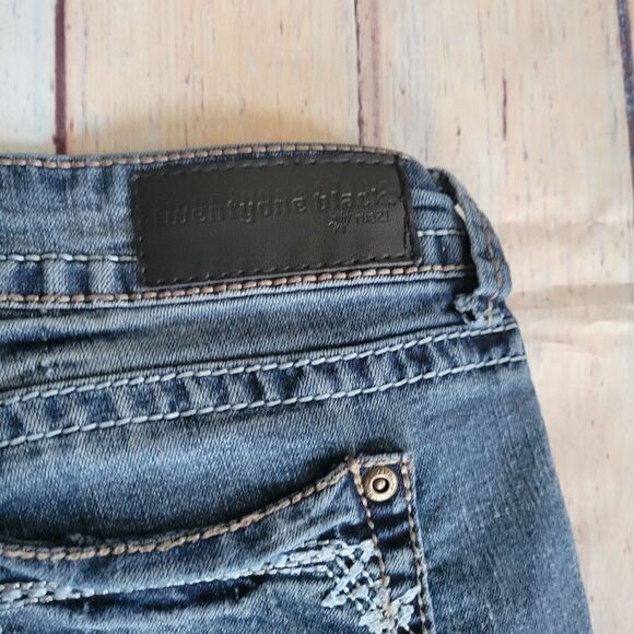 Rue 21 Twenty one  Ladies  Regular Low Rise Skinny Blue Denim Jeans Size 9/10R - Picture 8 of 15